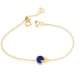 Recycled yellow gold lapis lazuli eclipse bracelet