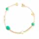 BRACELET BESTOUAN AMAZONITE PIERRE DE LUNE BLANCHE OR RECYCLÉ