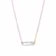 Collier Vague Or Rose Recyclé Nacre Blanche