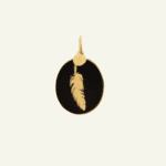 Médaille Plume Onyx