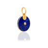 Médaille pendentif lapis lazuli diamant