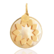 Yellow Mother-of-Pearl Sun Medal Recycled 18K Gold