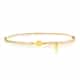 Bracelet cordon or lurex Bestouan pierre naturelle or jaune 18 carats recyclé mineral joaillerie éthique bijoux mixtes