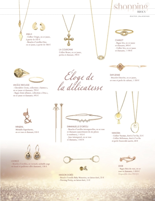Eloge de la délicatesse parution toutmat mineral joaillerie