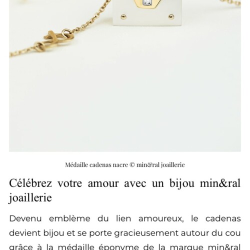 Célébrez votre amour avec un bijou min&ral joaillerie