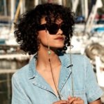 Chaîne de lunettes pierre naturelle chrysoprase bleu vert plaqué or lunettes de soleil femme