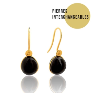 boucles d’oreilles onyx
