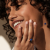 Bagues Bestouan lapis lazuli sunset onyx pierres naturelles or jaune 18 carats recyclé boucles d'oreilles lapis lazuli or jaune 18 carats recyclé mineral joaillerie