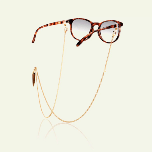 chaine de lunettes oeil de tigre chaine de lunettes oeil de tigre