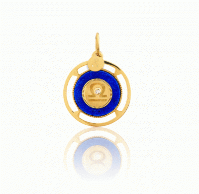pendentif zodiac pierre naturelle médaille precieuse mineral joaillerie ethique