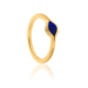 Recycled 18k Gold Lapis Lazuli Fusion Ring