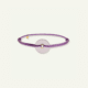 EXCLU WEB - Bracelet cordon Coins Améthyste