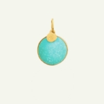 Druzy chalcedony medal