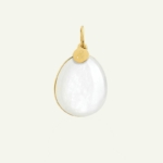 Galet white moonstone medal