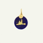 Médaille Notre Dame de la Garde Lapis-Lazuli