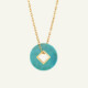 Médaille Coins Turquoise
