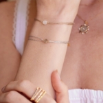 Bracelet Cordon Bestouan Pierre de Lune Sunset – Image 2