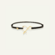 Bracelet Cordon Grosse Esperluette Noir