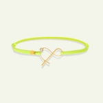 EXCLU WEB - Bracelet Cordon Grosse Esperluette Jaune