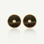 Boucles d'oreilles PI Nacre Grise