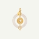 Médaille Sun Nacre Blanche