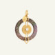 Médaille Sun Nacre Grise