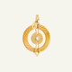 Médaille Sun Nacre Jaune
