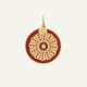 Médaille Oursin Diamant Jaspe Rouge