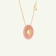 Médaille Coins Opale Rose