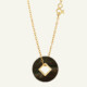Médaille Coins Nacre Grise