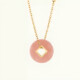 Médaille Coins Opale Rose