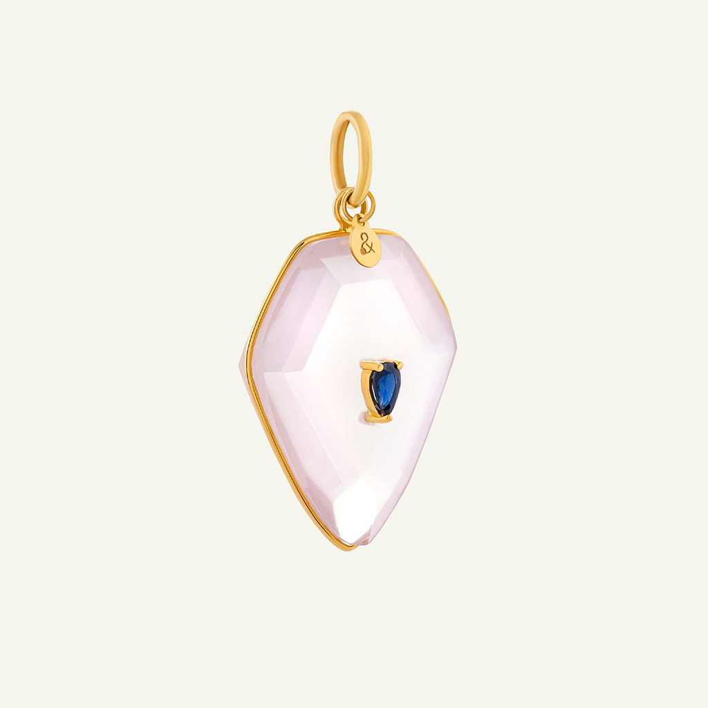 Médaille Calypso Quartz Rose - Saphir – Image 4