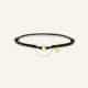 Bracelet Cordon Coins Nacre blanche