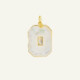 NEW- Médaille Gaia Nacre Blanche - Diamant