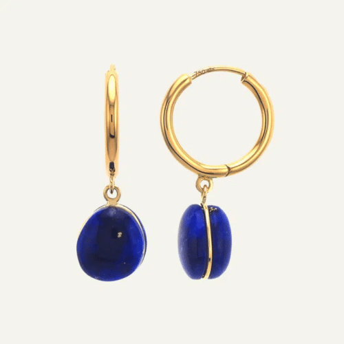 Boucles d’oreille Bestouan lapis-lazuli Boucles d’oreille Bestouan lapis-lazuli