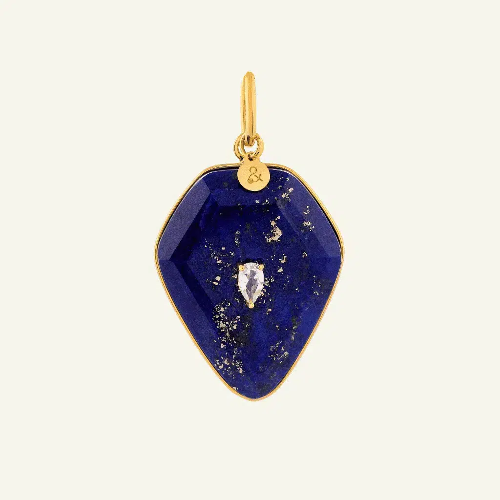 Médaille Calypso Lapis-lazuli – Topaze Médaille Calypso Lapis-lazuli – Topaze