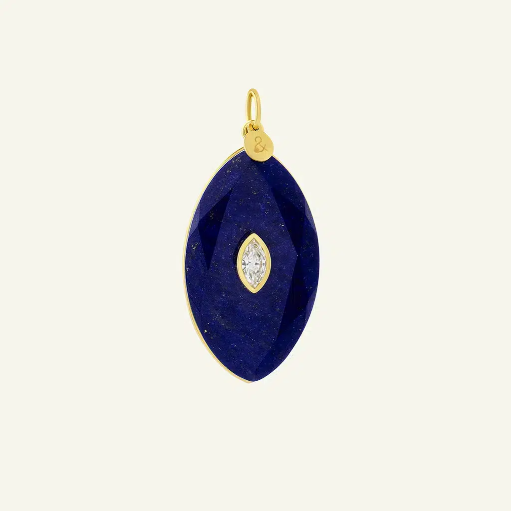 Médaille Alba Lapis Lazuli – Diamant Médaille Alba Lapis Lazuli – Diamant