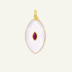 NEW- Médaille Alba Quartz rose - Rubis