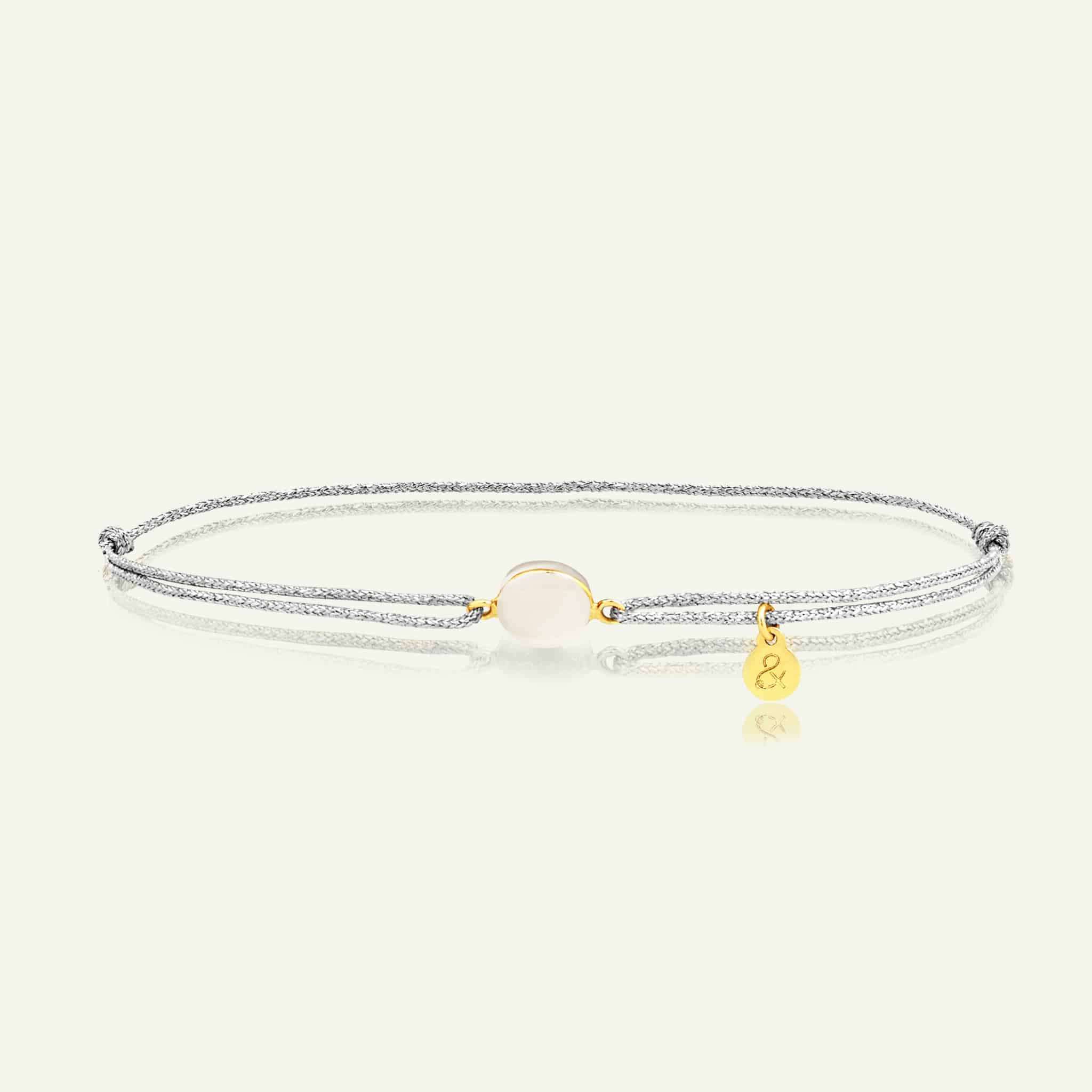 Bracelet Cordon Bestouan Pierre de Lune Blanche Bracelet Cordon Bestouan Pierre de Lune Blanche
