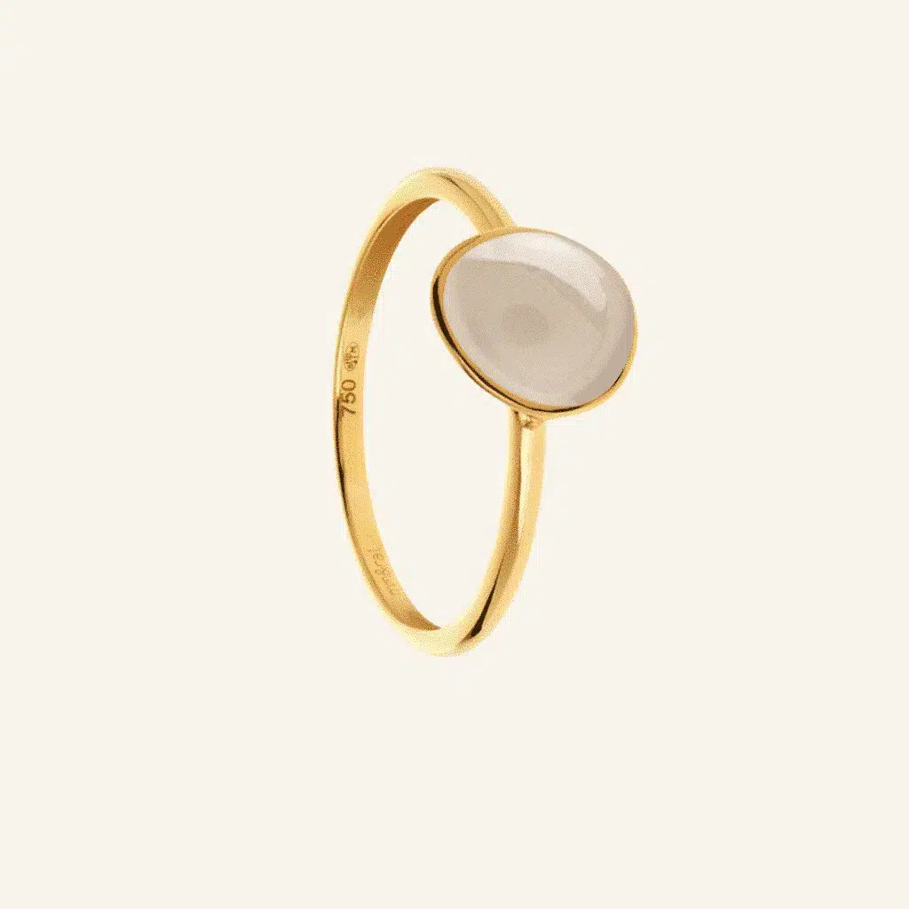 Bague Bestouan Pierre de Lune Grise Bague Bestouan Pierre de Lune Grise