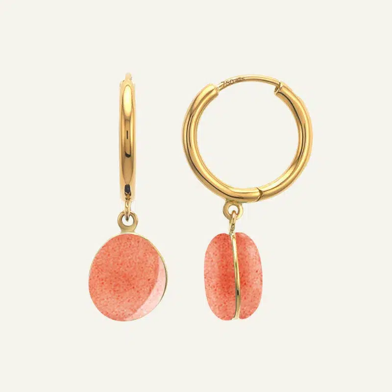 Boucles d’oreilles Bestouan Pierre de Lune Sunset Boucles d’oreilles Bestouan Pierre de Lune Sunset
